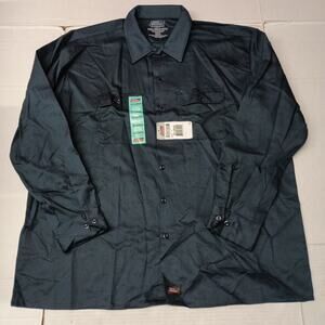 Dickies Essential Work Shirt Mens Size 2XL Blue Temp Control